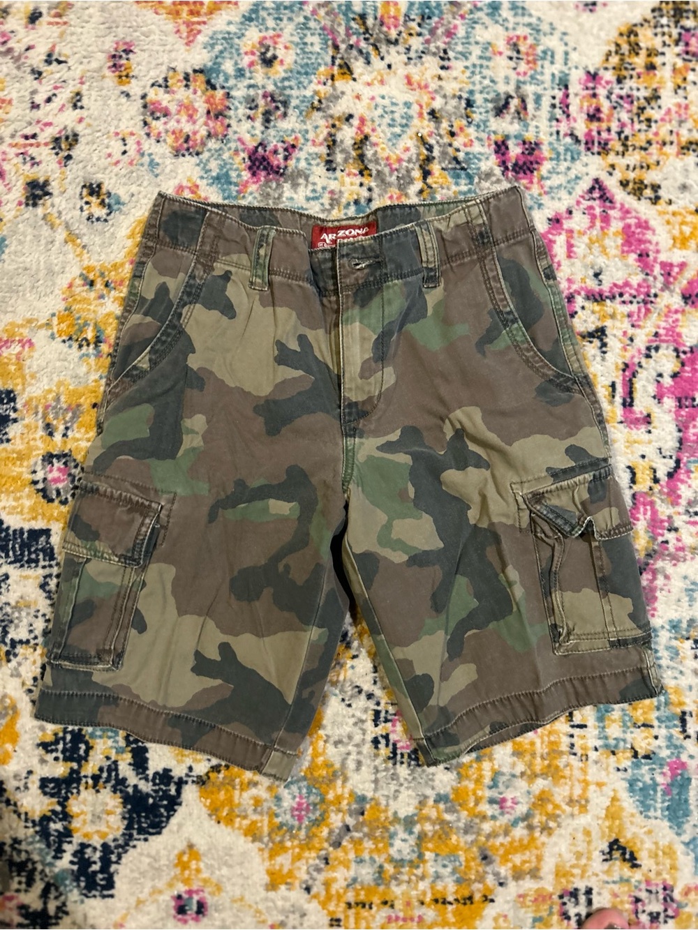 Arizona Jean Company boys Camo Cargo Shorts - Green